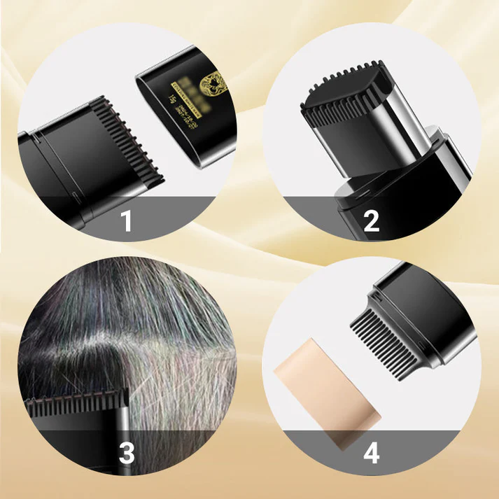 Instant Hair Dye Stick with Built-in Comb